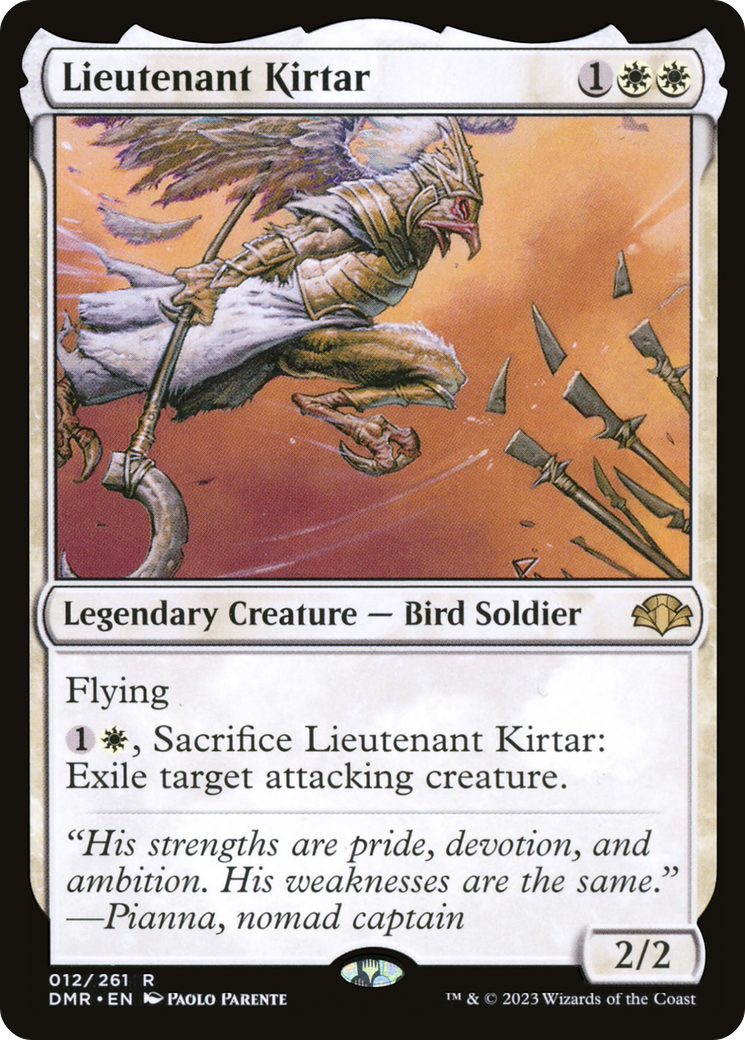 Lieutenant Kirtar [Dominaria Remastered] MTG Single Magic: The Gathering    | Red Claw Gaming