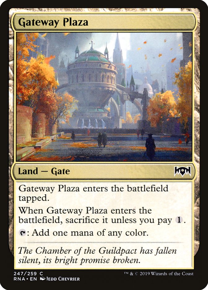 Gateway Plaza [Ravnica Allegiance] MTG Single Magic: The Gathering    | Red Claw Gaming