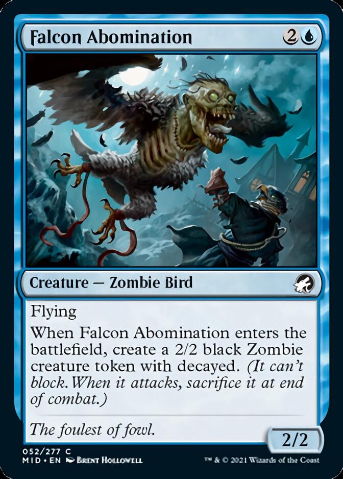 Falcon Abomination [Innistrad: Midnight Hunt] MTG Single Magic: The Gathering    | Red Claw Gaming