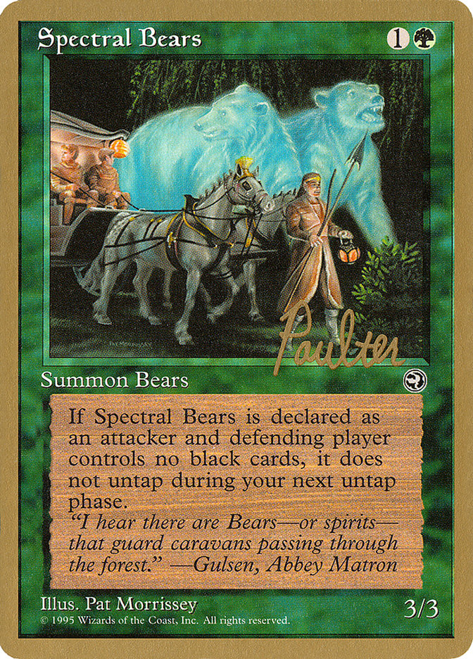 Spectral Bears (Preston Poulter) [Pro Tour Collector Set] MTG Single Magic: The Gathering    | Red Claw Gaming