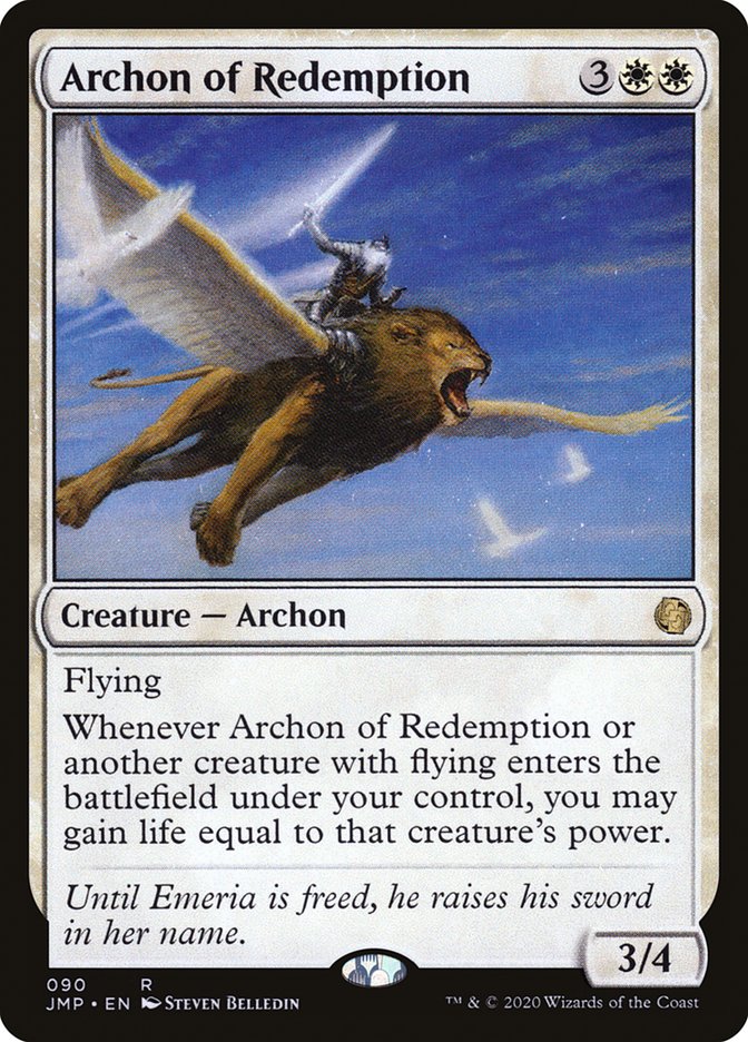 Archon of Redemption [Jumpstart] MTG Single Magic: The Gathering    | Red Claw Gaming