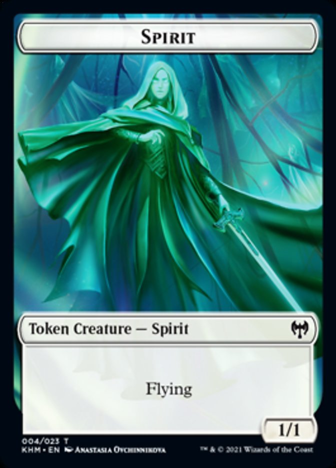 Spirit Token [Kaldheim Tokens] MTG Single Magic: The Gathering    | Red Claw Gaming