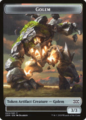 Elephant // Golem Double-Sided Token [Double Masters Tokens] MTG Single Magic: The Gathering    | Red Claw Gaming