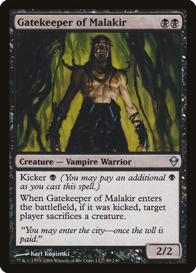 Gatekeeper of Malakir [Zendikar] MTG Single Magic: The Gathering    | Red Claw Gaming