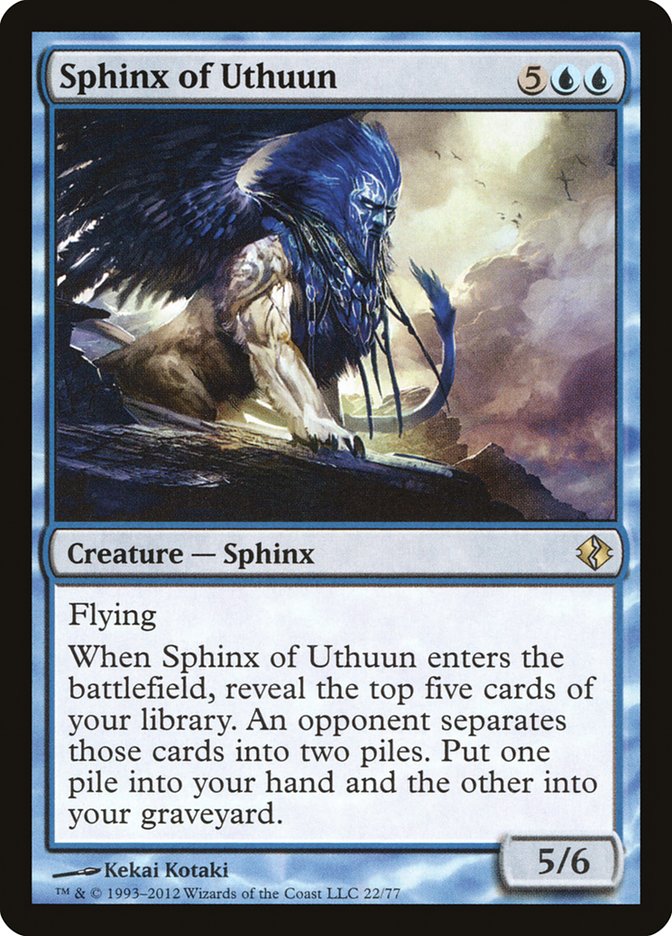 Sphinx of Uthuun [Duel Decks: Venser vs. Koth] MTG Single Magic: The Gathering    | Red Claw Gaming