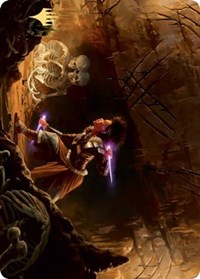 Dogged Pursuit Art Card (Gold-Stamped Signature) [Kaldheim Art Series] MTG Single Magic: The Gathering    | Red Claw Gaming