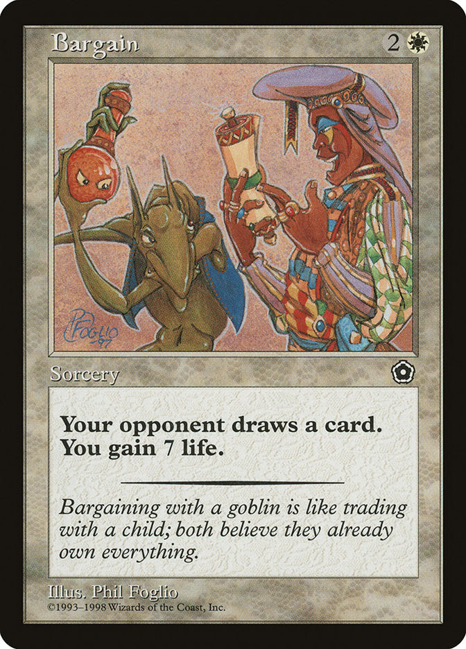 Bargain [Portal Second Age] MTG Single Magic: The Gathering    | Red Claw Gaming