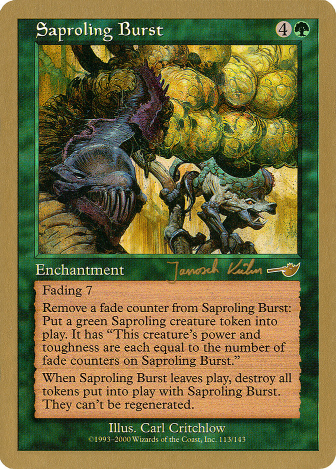 Saproling Burst (Janosch Kuhn) [World Championship Decks 2000] MTG Single Magic: The Gathering    | Red Claw Gaming