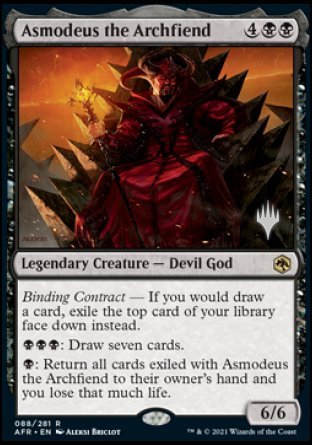 Asmodeus the Archfiend (Promo Pack) [Dungeons & Dragons: Adventures in the Forgotten Realms Promos] MTG Single Magic: The Gathering    | Red Claw Gaming