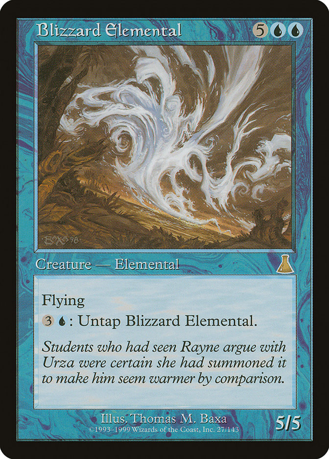 Blizzard Elemental [Urza's Destiny] MTG Single Magic: The Gathering    | Red Claw Gaming