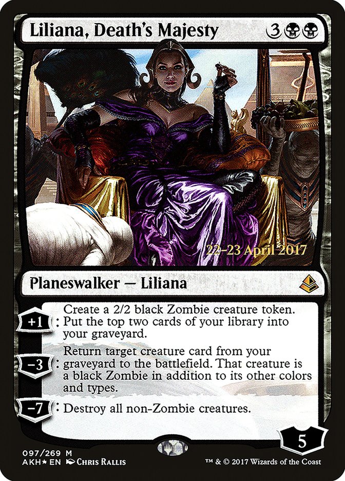 Liliana, Death's Majesty [Amonkhet Prerelease Promos] MTG Single Magic: The Gathering    | Red Claw Gaming