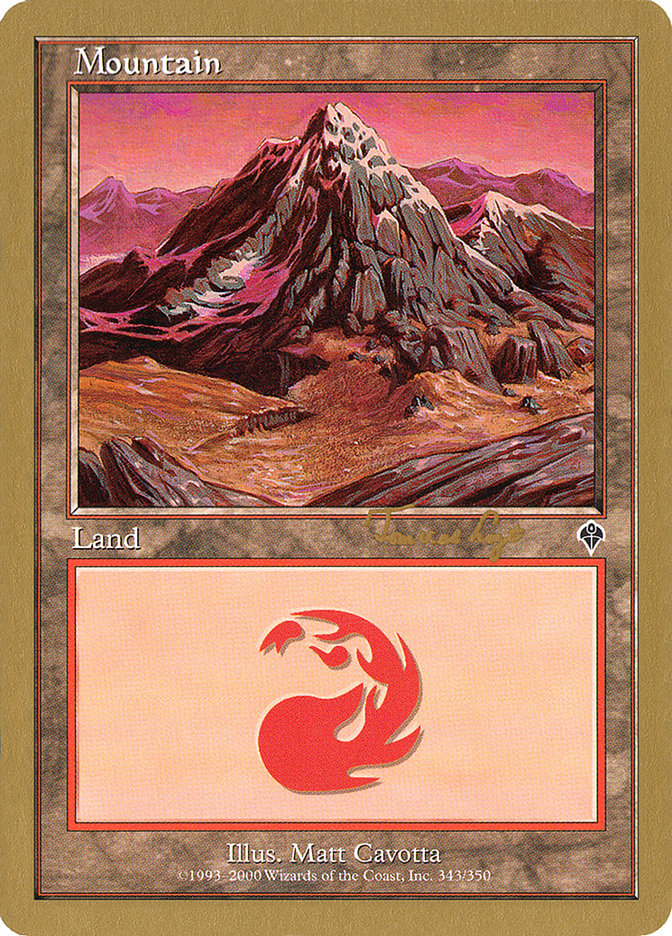 Mountain (tvdl343) (Tom van de Logt) [World Championship Decks 2001] MTG Single Magic: The Gathering    | Red Claw Gaming