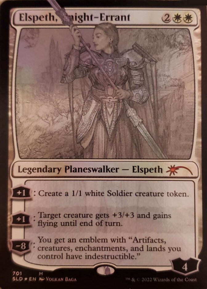 Elspeth, Knight-Errant (Sketch) [Secret Lair Drop Promos] MTG Single Magic: The Gathering    | Red Claw Gaming