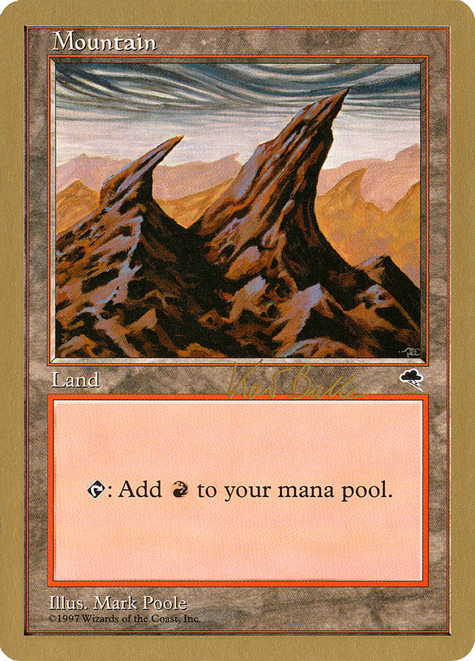 Mountain (kb344) (Kai Budde) [World Championship Decks 1999] MTG Single Magic: The Gathering    | Red Claw Gaming