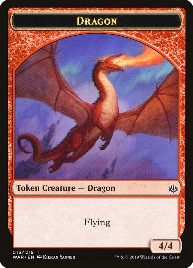 Dragon Token [War of the Spark Tokens] MTG Single Magic: The Gathering    | Red Claw Gaming