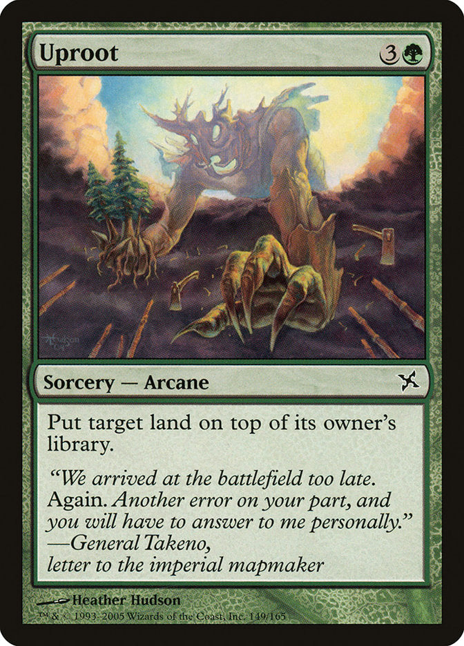 Uproot [Betrayers of Kamigawa] MTG Single Magic: The Gathering    | Red Claw Gaming