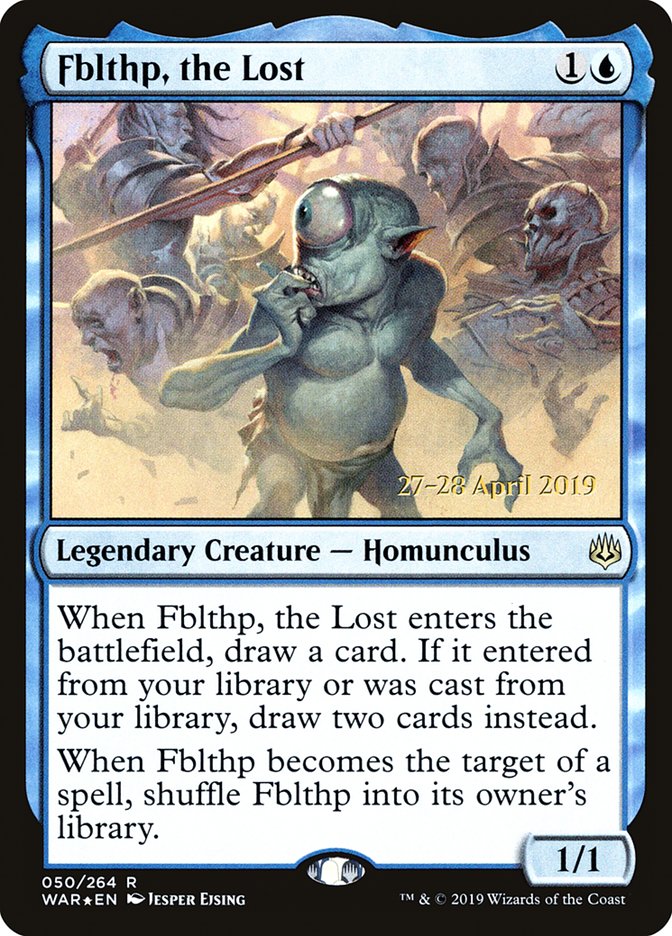 Fblthp, the Lost [War of the Spark Prerelease Promos] MTG Single Magic: The Gathering    | Red Claw Gaming