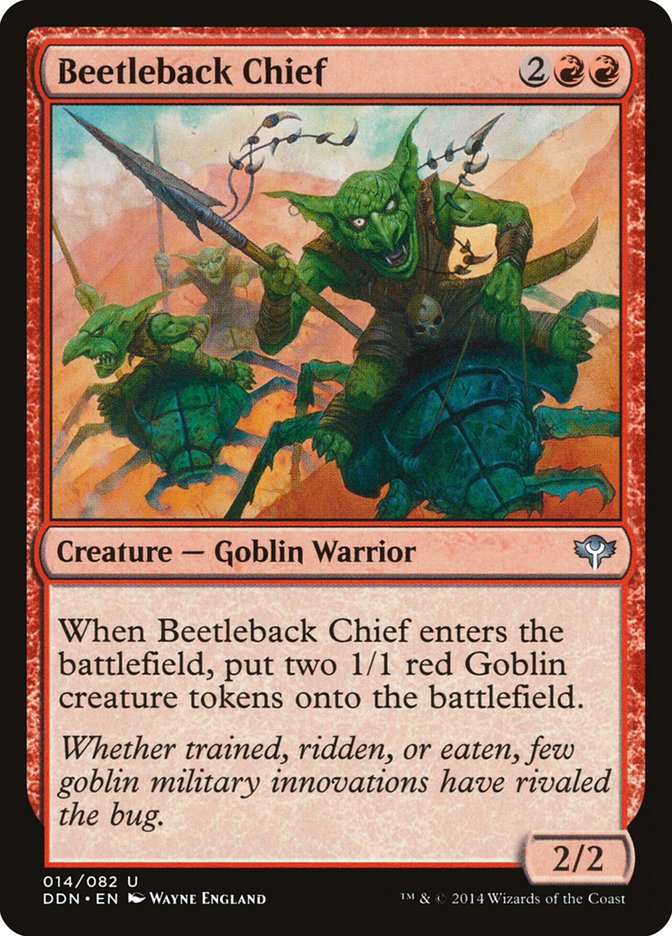 Beetleback Chief [Duel Decks: Speed vs. Cunning] MTG Single Magic: The Gathering    | Red Claw Gaming