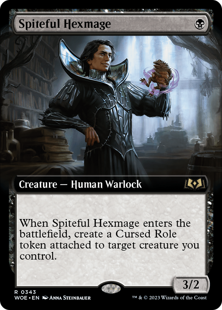 Spiteful Hexmage (Extended Art) [Wilds of Eldraine] MTG Single Magic: The Gathering    | Red Claw Gaming