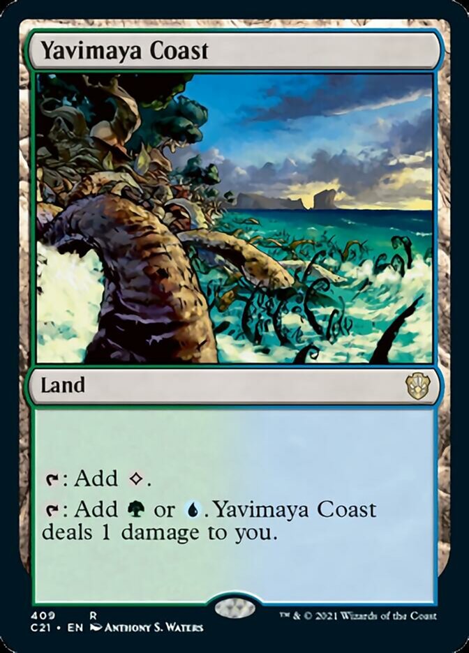 Yavimaya Coast [Commander 2021] MTG Single Magic: The Gathering    | Red Claw Gaming