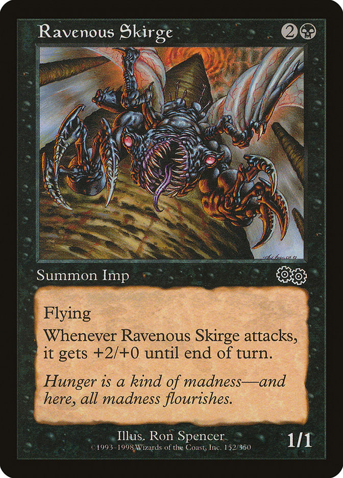 Ravenous Skirge [Urza's Saga] MTG Single Magic: The Gathering    | Red Claw Gaming