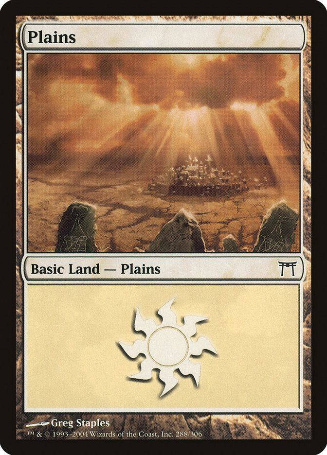 Plains (288) [Champions of Kamigawa] MTG Single Magic: The Gathering    | Red Claw Gaming