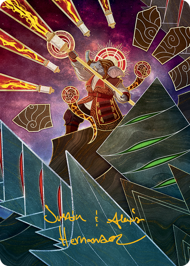 Quintorius, Loremaster Art Card (63) (Gold-Stamped Signature) [March of the Machine Art Series] MTG Single Magic: The Gathering    | Red Claw Gaming