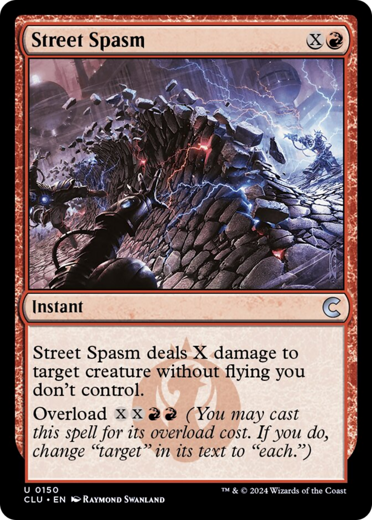 Street Spasm [Ravnica: Clue Edition] MTG Single Magic: The Gathering    | Red Claw Gaming