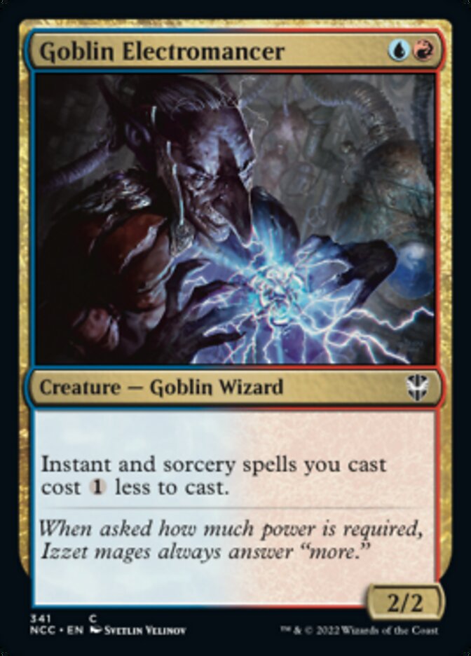 Goblin Electromancer [Streets of New Capenna Commander] MTG Single Magic: The Gathering    | Red Claw Gaming