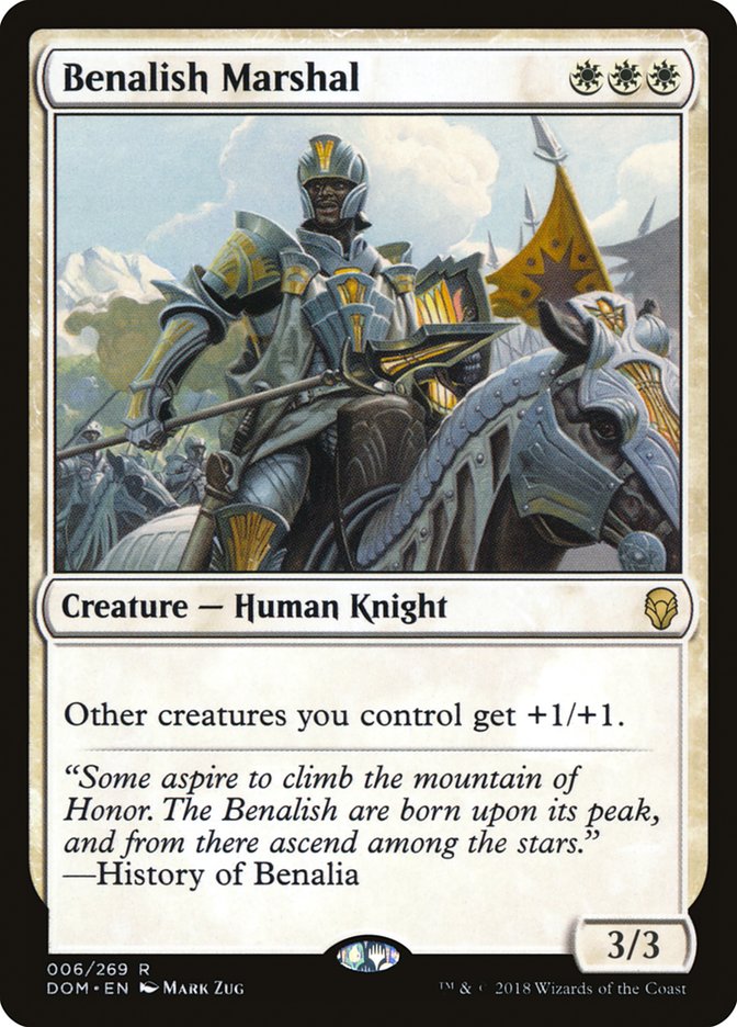 Benalish Marshal [Dominaria] MTG Single Magic: The Gathering    | Red Claw Gaming