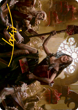 Gisa, Glorious Resurrector Art Card (Gold-Stamped Signature) [Innistrad: Midnight Hunt Art Series] MTG Single Magic: The Gathering    | Red Claw Gaming