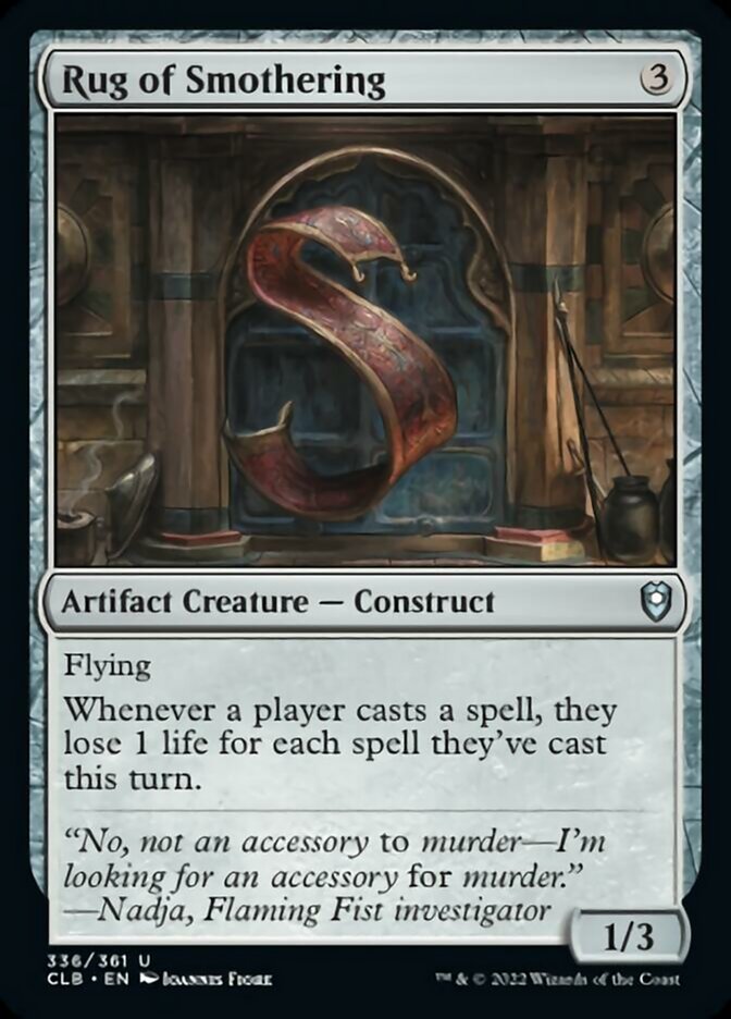 Rug of Smothering [Commander Legends: Battle for Baldur's Gate] MTG Single Magic: The Gathering    | Red Claw Gaming