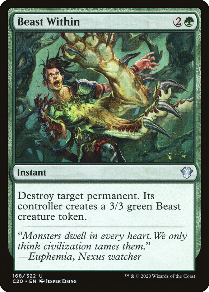 Beast Within [Commander 2020] MTG Single Magic: The Gathering    | Red Claw Gaming