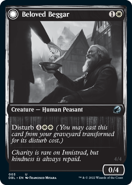 Beloved Beggar // Generous Soul [Innistrad: Double Feature] MTG Single Magic: The Gathering    | Red Claw Gaming