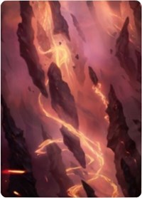 Mountain 1 Art Card [Zendikar Rising Art Series] MTG Single Magic: The Gathering    | Red Claw Gaming