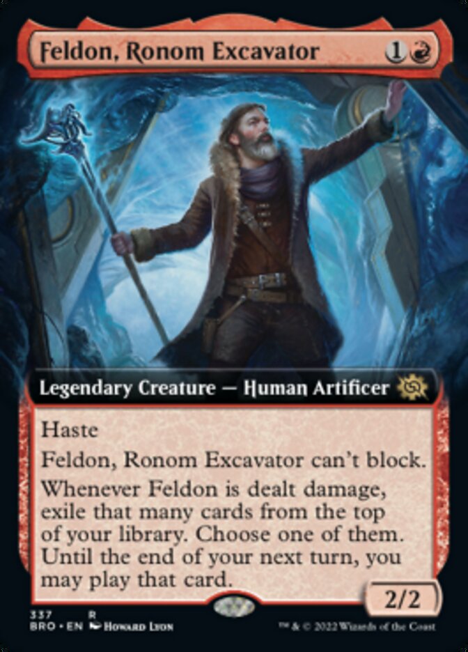 Feldon, Ronom Excavator (Extended Art) [The Brothers' War] MTG Single Magic: The Gathering    | Red Claw Gaming