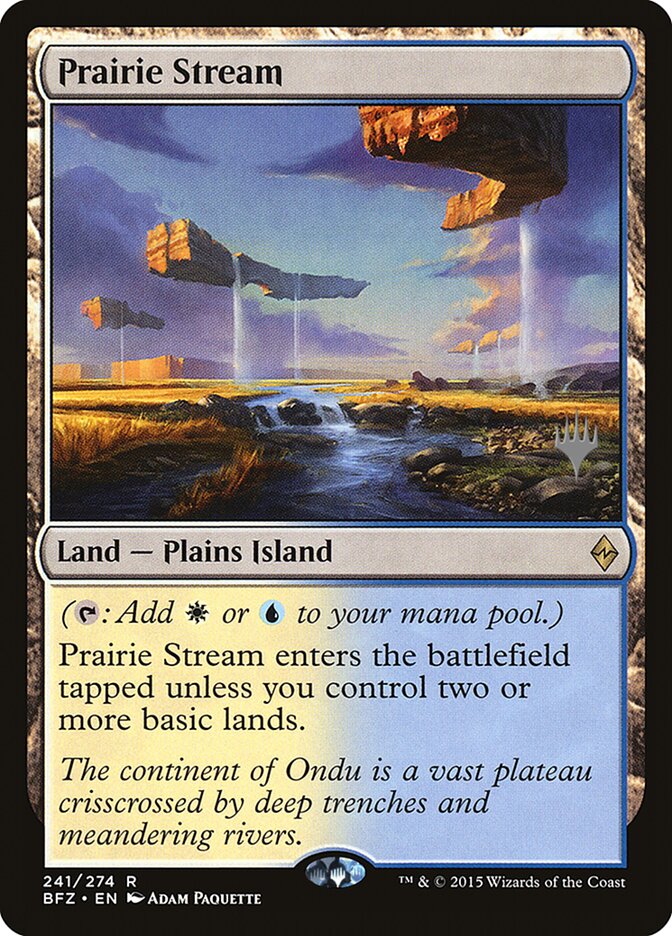 Prairie Stream [Battle for Zendikar Promos] MTG Single Magic: The Gathering    | Red Claw Gaming