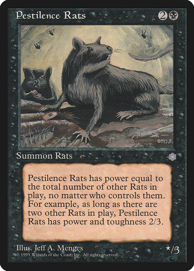 Pestilence Rats [Ice Age] MTG Single Magic: The Gathering    | Red Claw Gaming