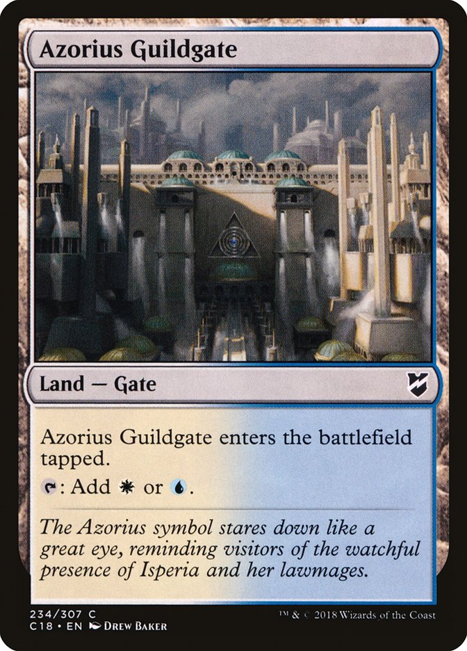 Azorius Guildgate [Commander 2018] MTG Single Magic: The Gathering    | Red Claw Gaming
