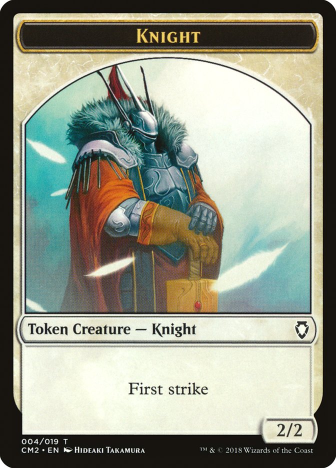 Knight Token [Commander Anthology Volume II Tokens] MTG Single Magic: The Gathering    | Red Claw Gaming