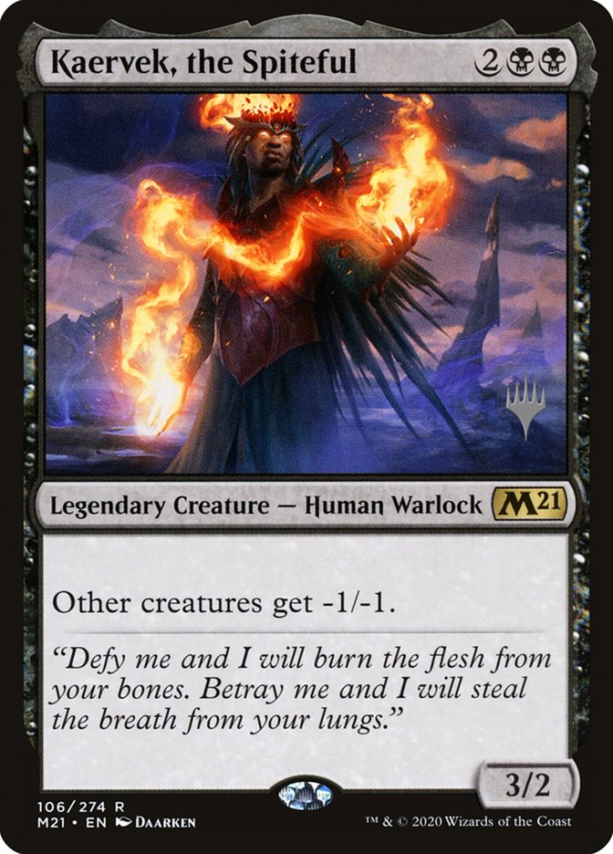 Kaervek, the Spiteful (Promo Pack) [Core Set 2021 Promos] MTG Single Magic: The Gathering    | Red Claw Gaming