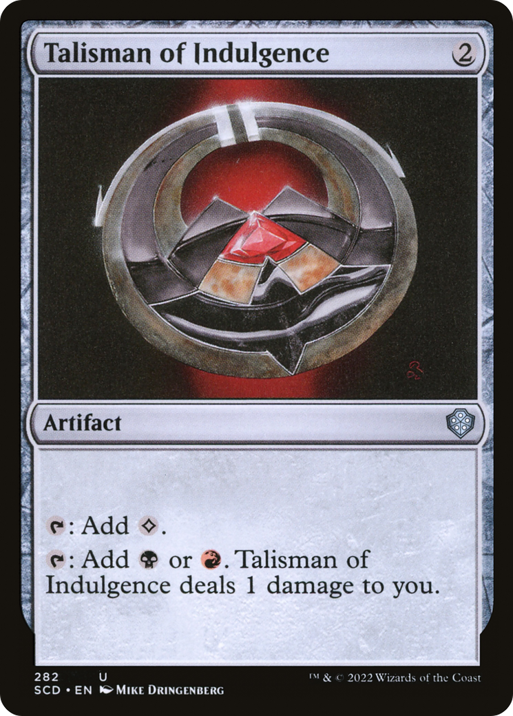 Talisman of Indulgence [Starter Commander Decks] MTG Single Magic: The Gathering    | Red Claw Gaming
