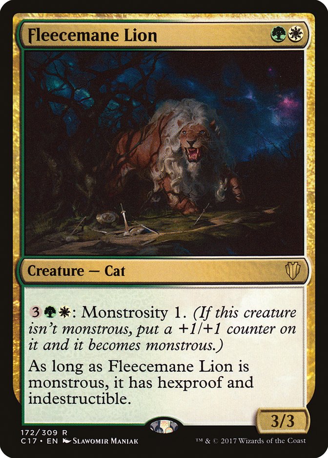 Fleecemane Lion [Commander 2017] MTG Single Magic: The Gathering    | Red Claw Gaming
