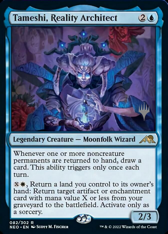 Tameshi, Reality Architect (Promo Pack) [Kamigawa: Neon Dynasty Promos] MTG Single Magic: The Gathering    | Red Claw Gaming