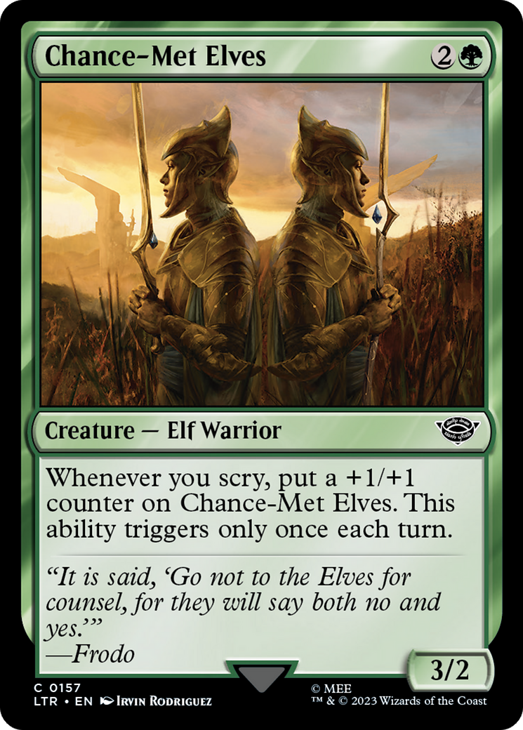 Chance-Met Elves [The Lord of the Rings: Tales of Middle-Earth] MTG Single Magic: The Gathering    | Red Claw Gaming