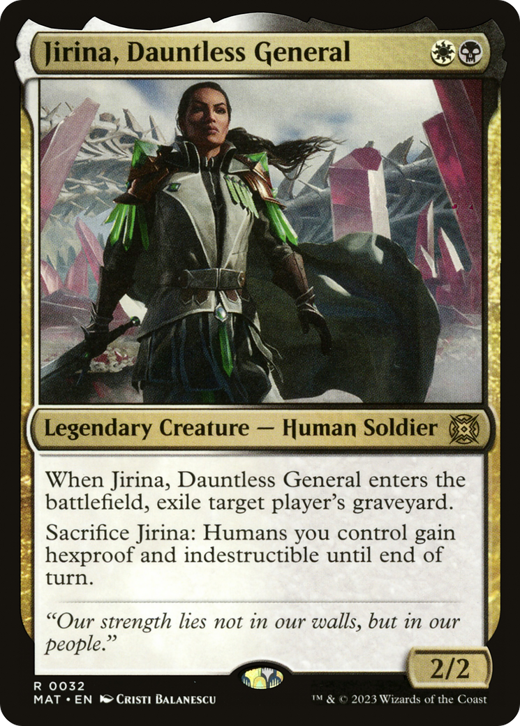 Jirina, Dauntless General [March of the Machine: The Aftermath] MTG Single Magic: The Gathering    | Red Claw Gaming