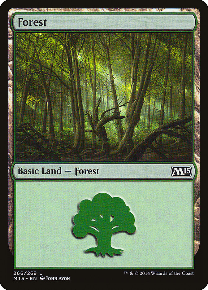 Forest (266) [Magic 2015] MTG Single Magic: The Gathering    | Red Claw Gaming