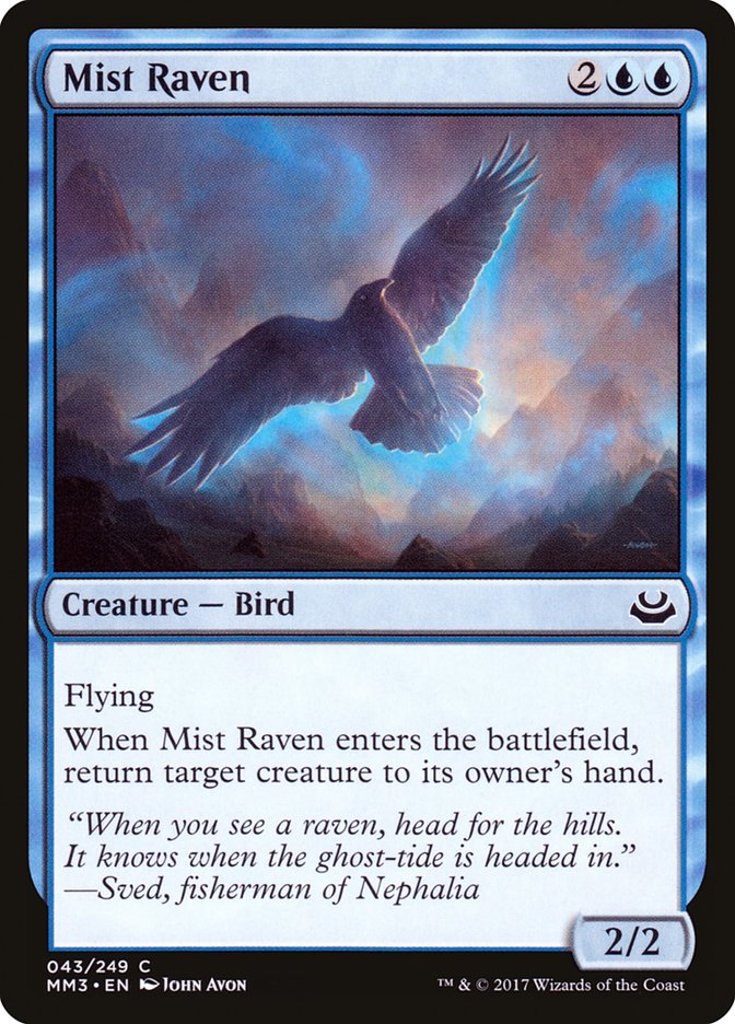 Mist Raven [Modern Masters 2017] MTG Single Magic: The Gathering    | Red Claw Gaming