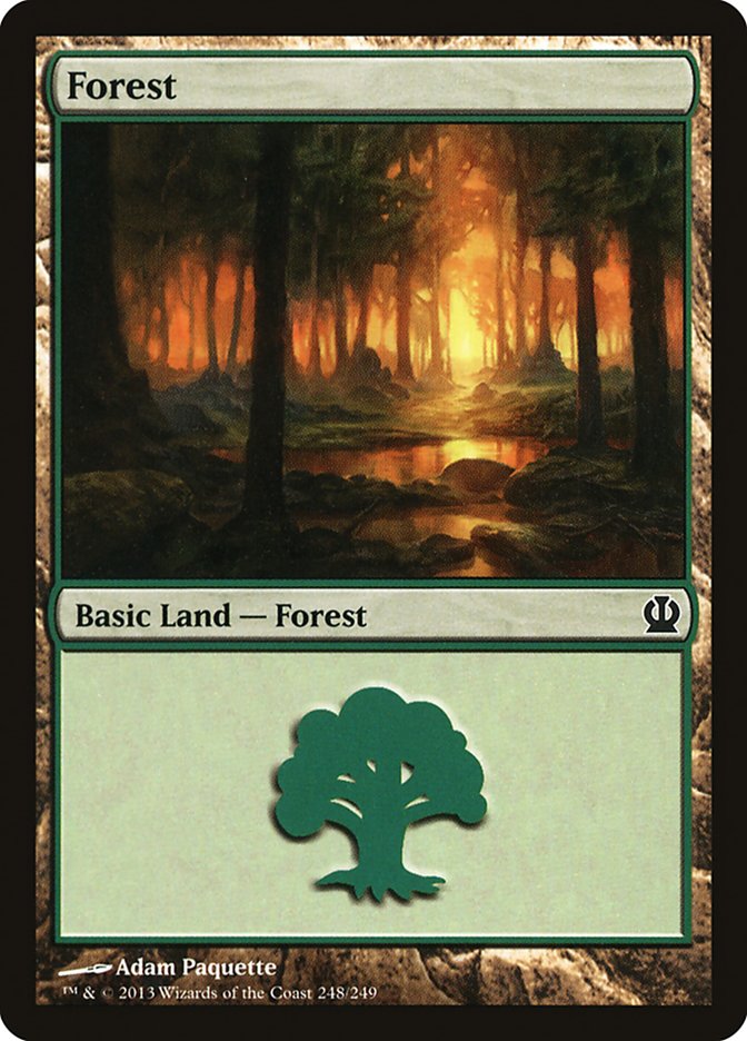 Forest (248) [Theros] MTG Single Magic: The Gathering    | Red Claw Gaming