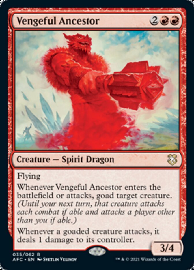 Vengeful Ancestor [Dungeons & Dragons: Adventures in the Forgotten Realms Commander] MTG Single Magic: The Gathering    | Red Claw Gaming